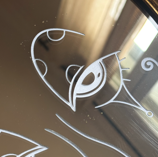 Miroir Gravé Upcyclé #5