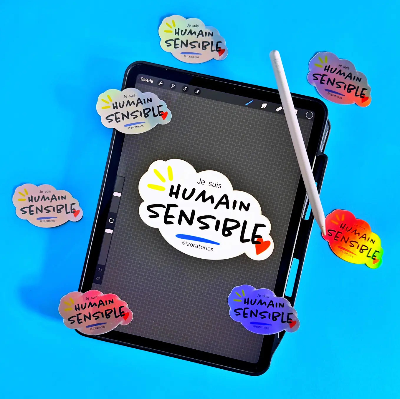 Sticker - Humain-Sensible {{Product vendor}}