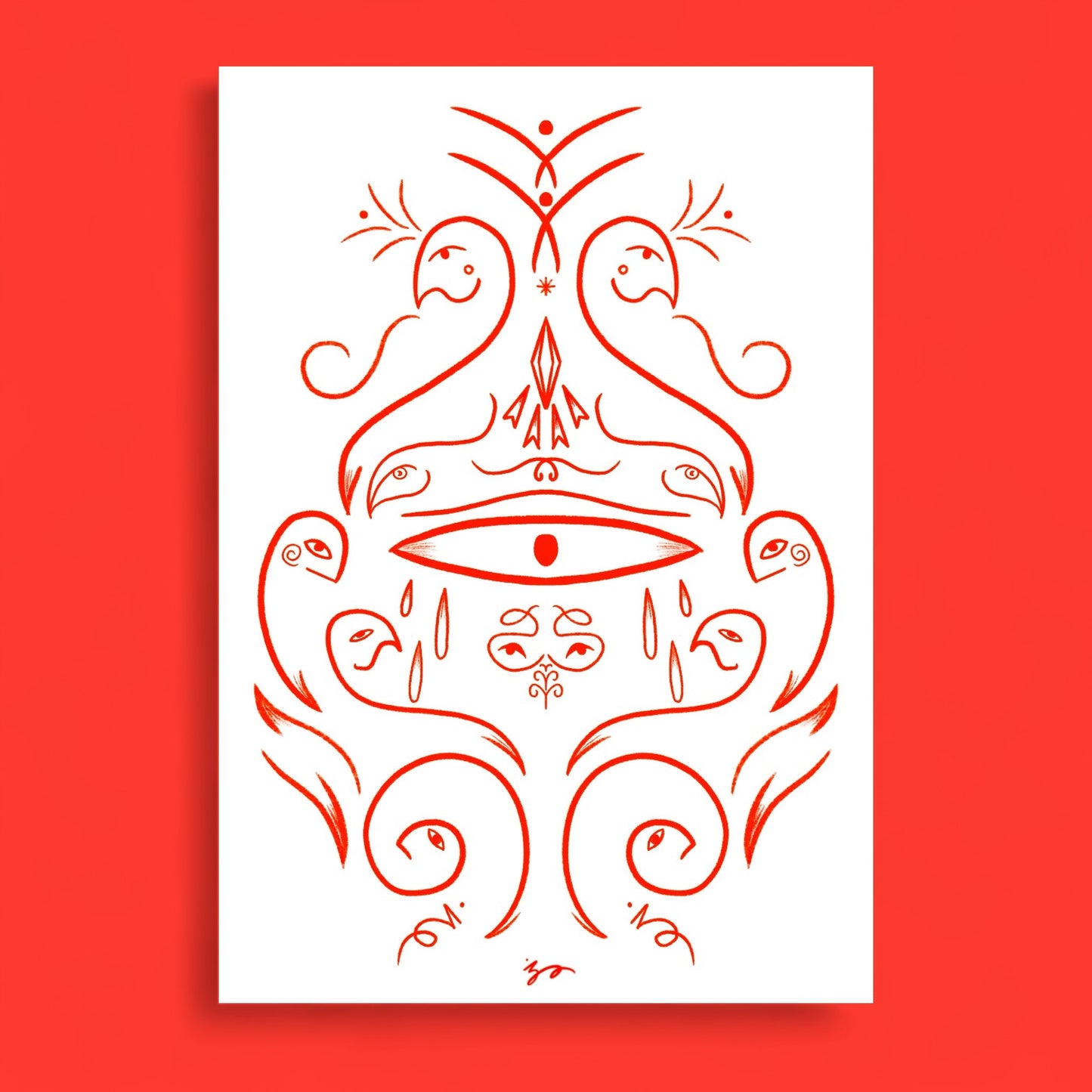 Affiche - Totem Feu
