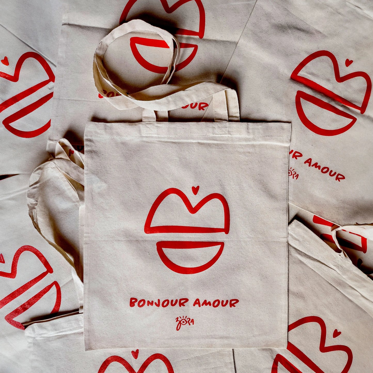 Totebag Bonjour Amour {{Product vendor}}