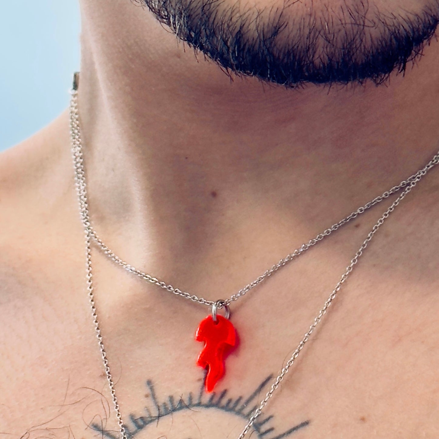 Collier Étincelle - Rouge / Rose