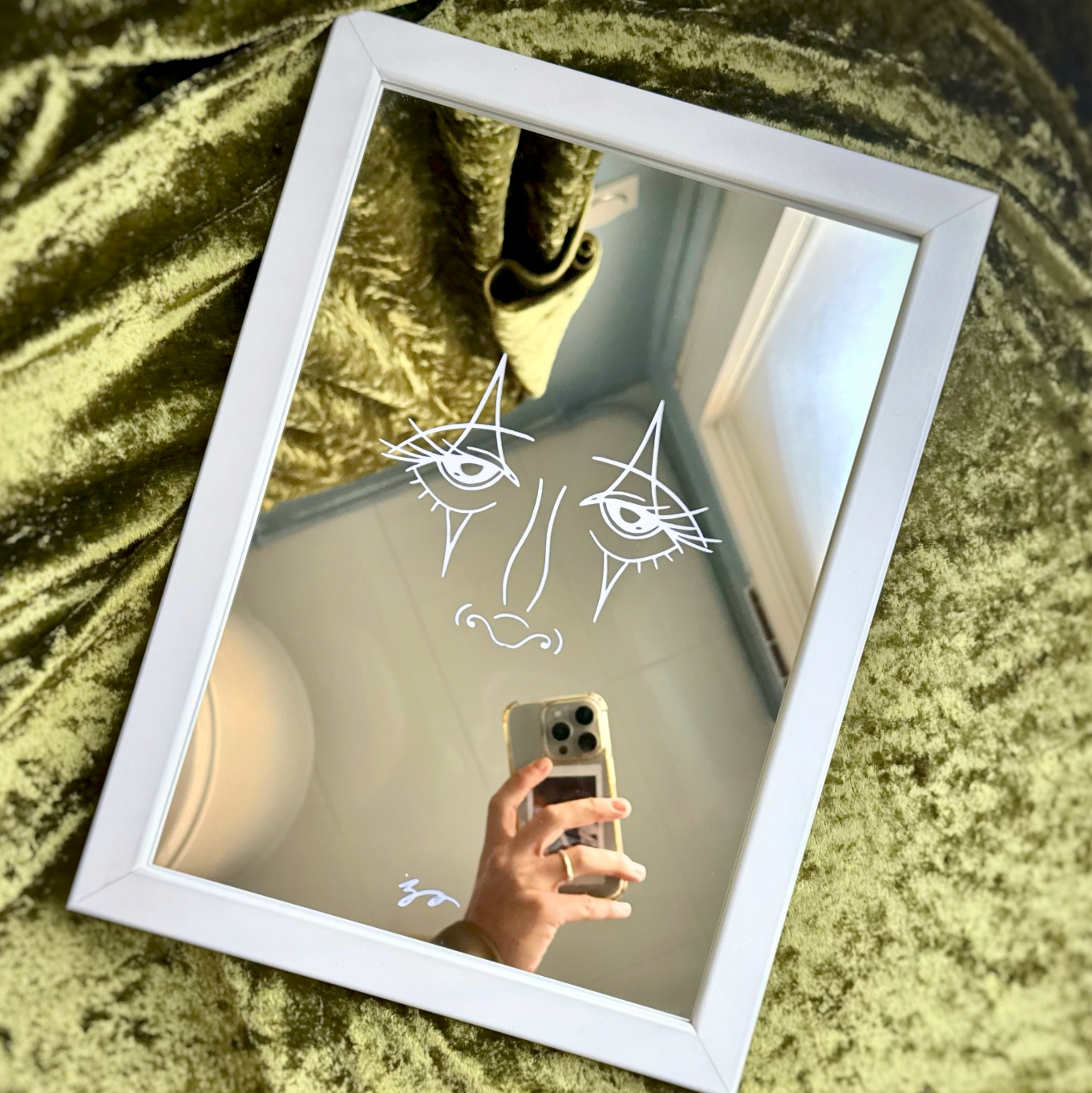 Miroir Gravé - Pierrot